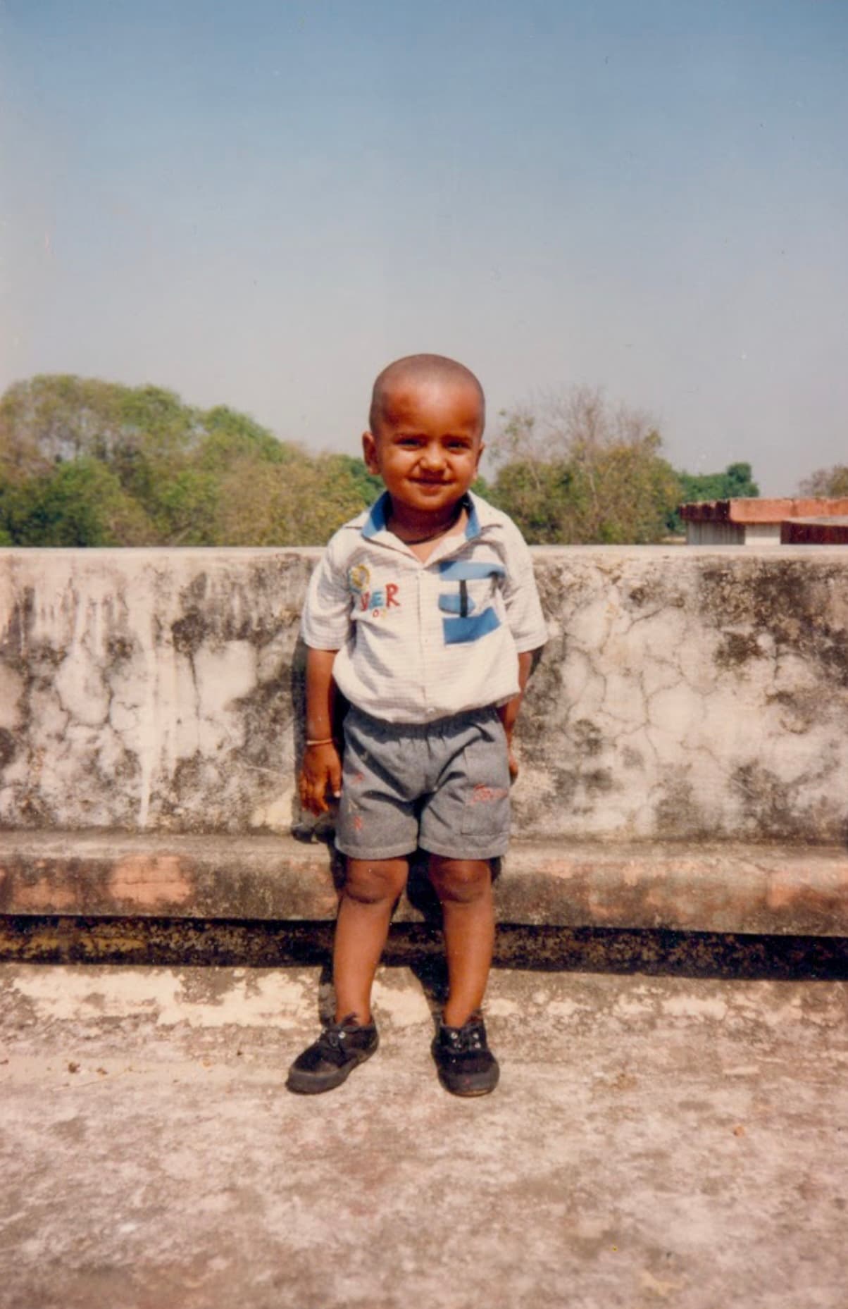 Early childhood days when papa was preparing for Government jobs