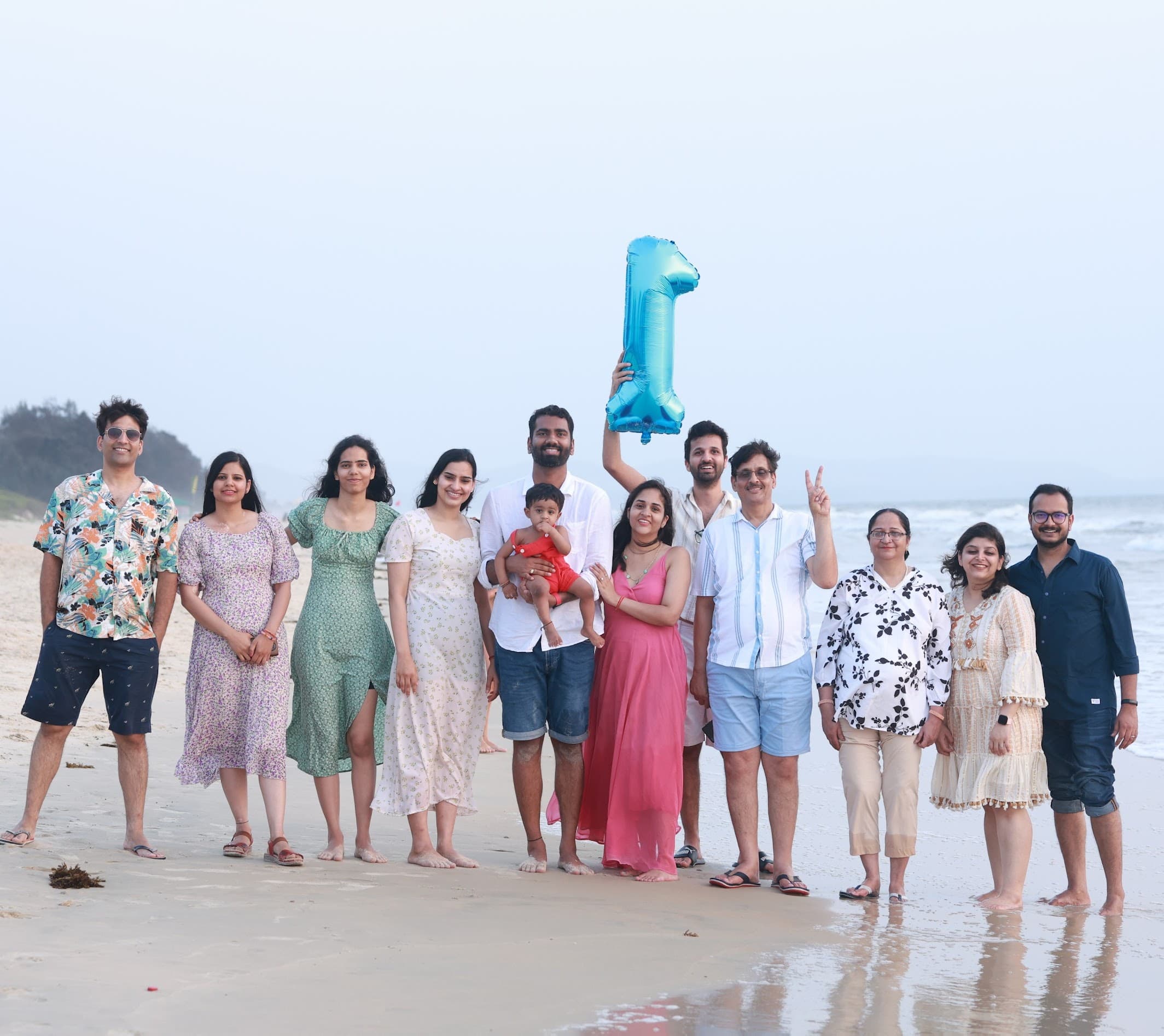 Our little tribe at Tatsat's first birthday!